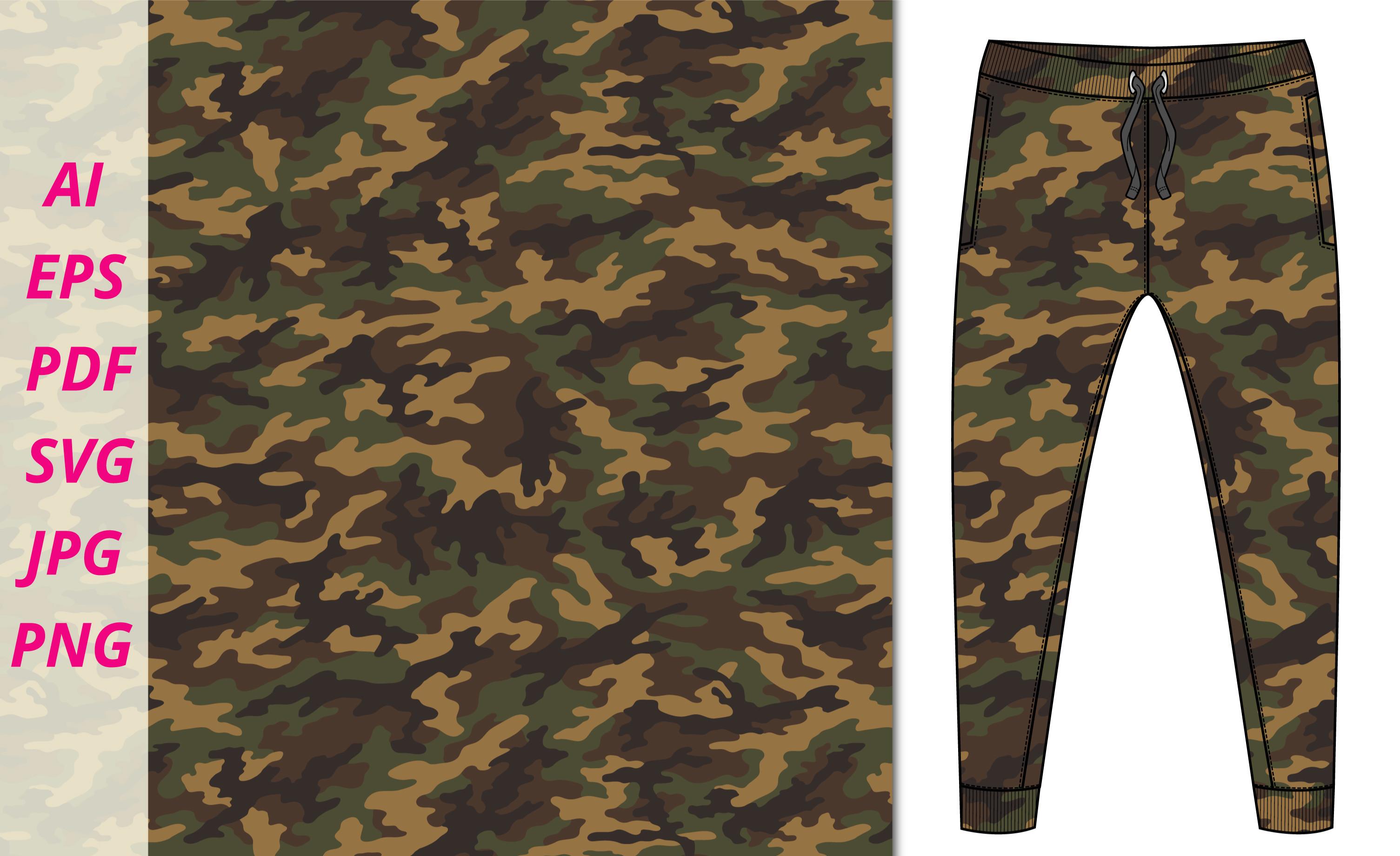 Camouflage Seamless Vector Patterns.