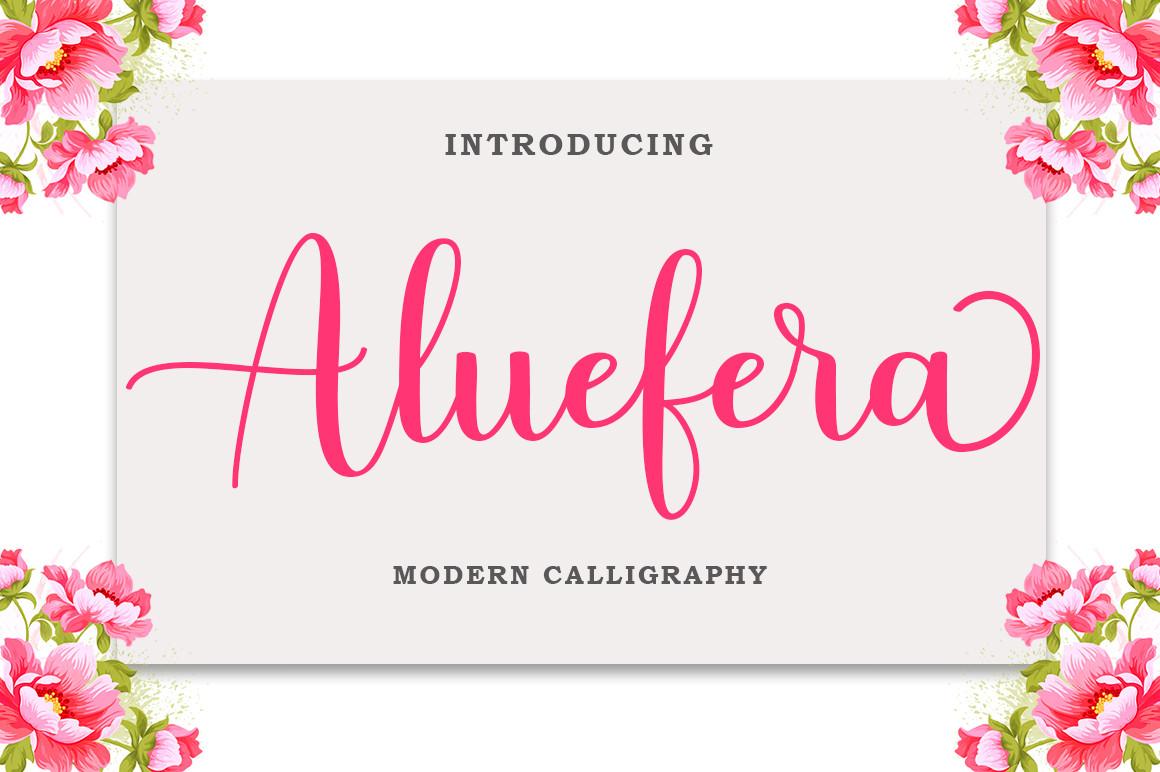 Aluefera Script Font
