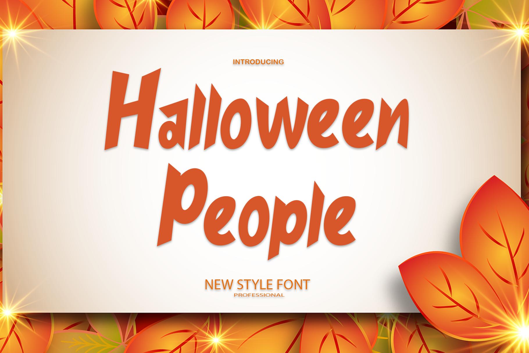 Halloween People Font