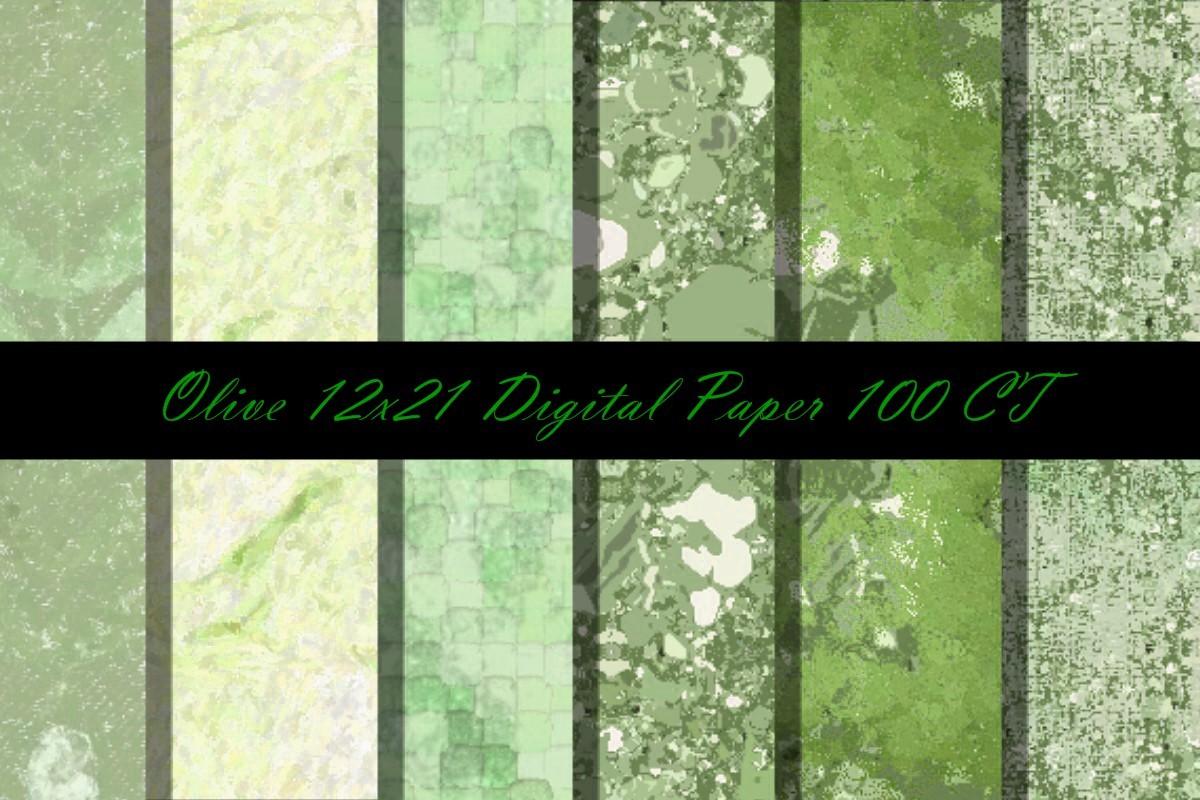 Emerald 12x12 Digital Paper 100