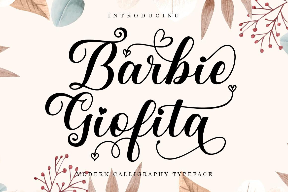 Barbie Giofita Script Font