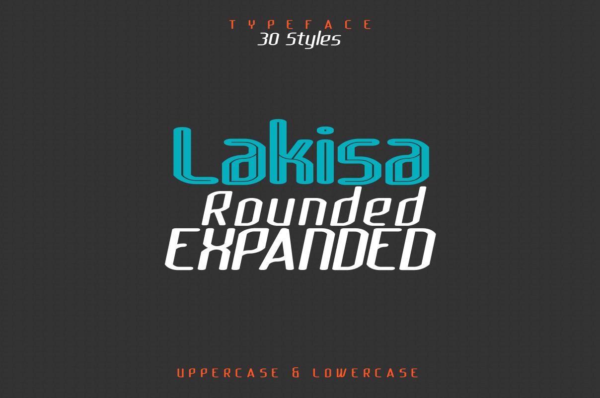 Lakisa Rounded Expanded  Font