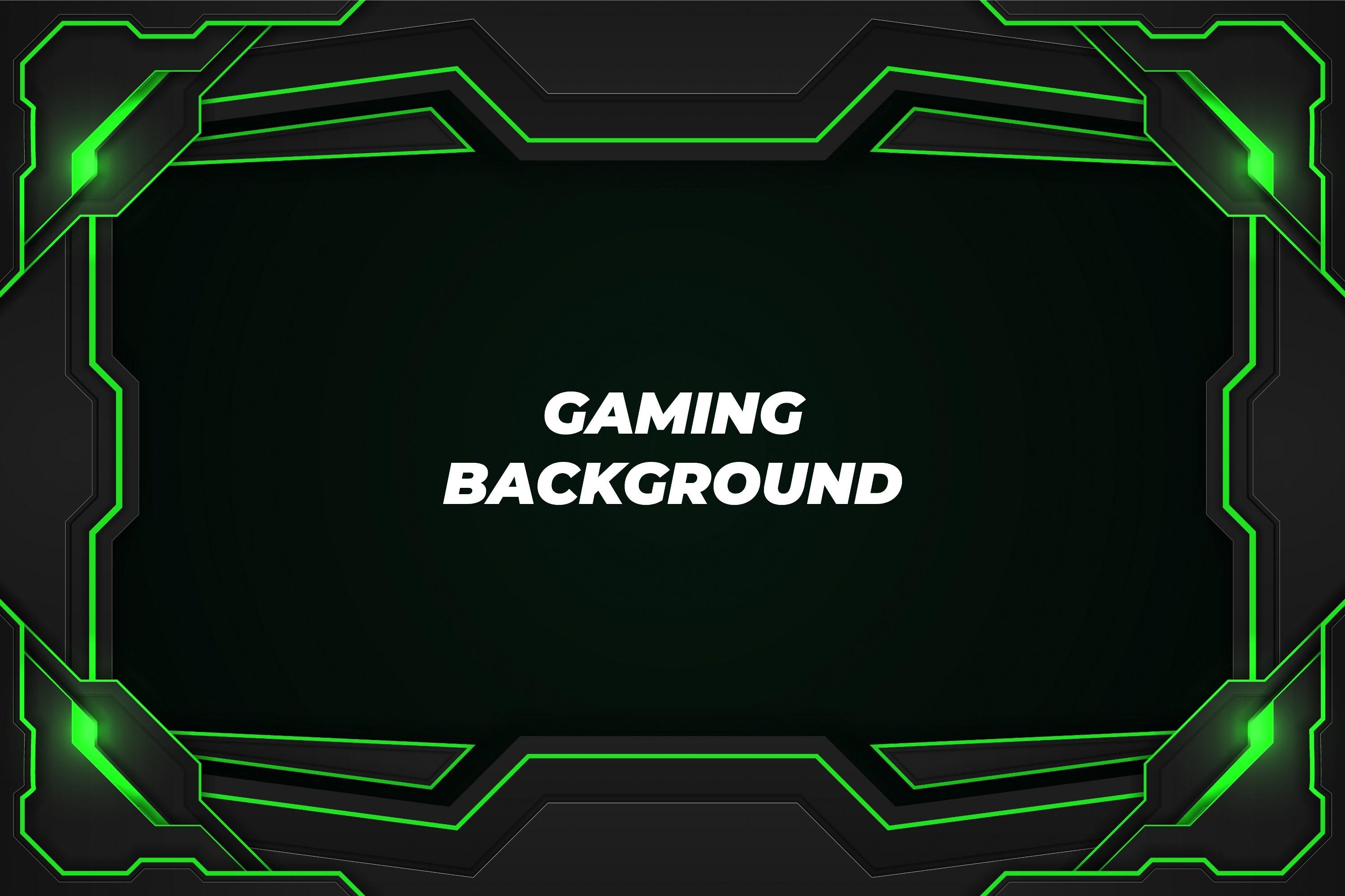 Gaming Background Black and Green