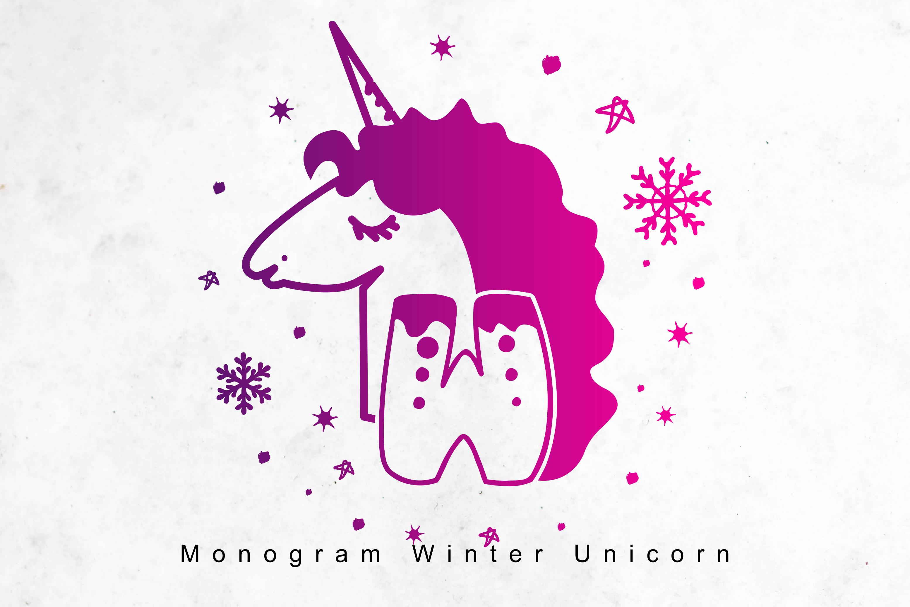 Monogram Winter Unicorn Font