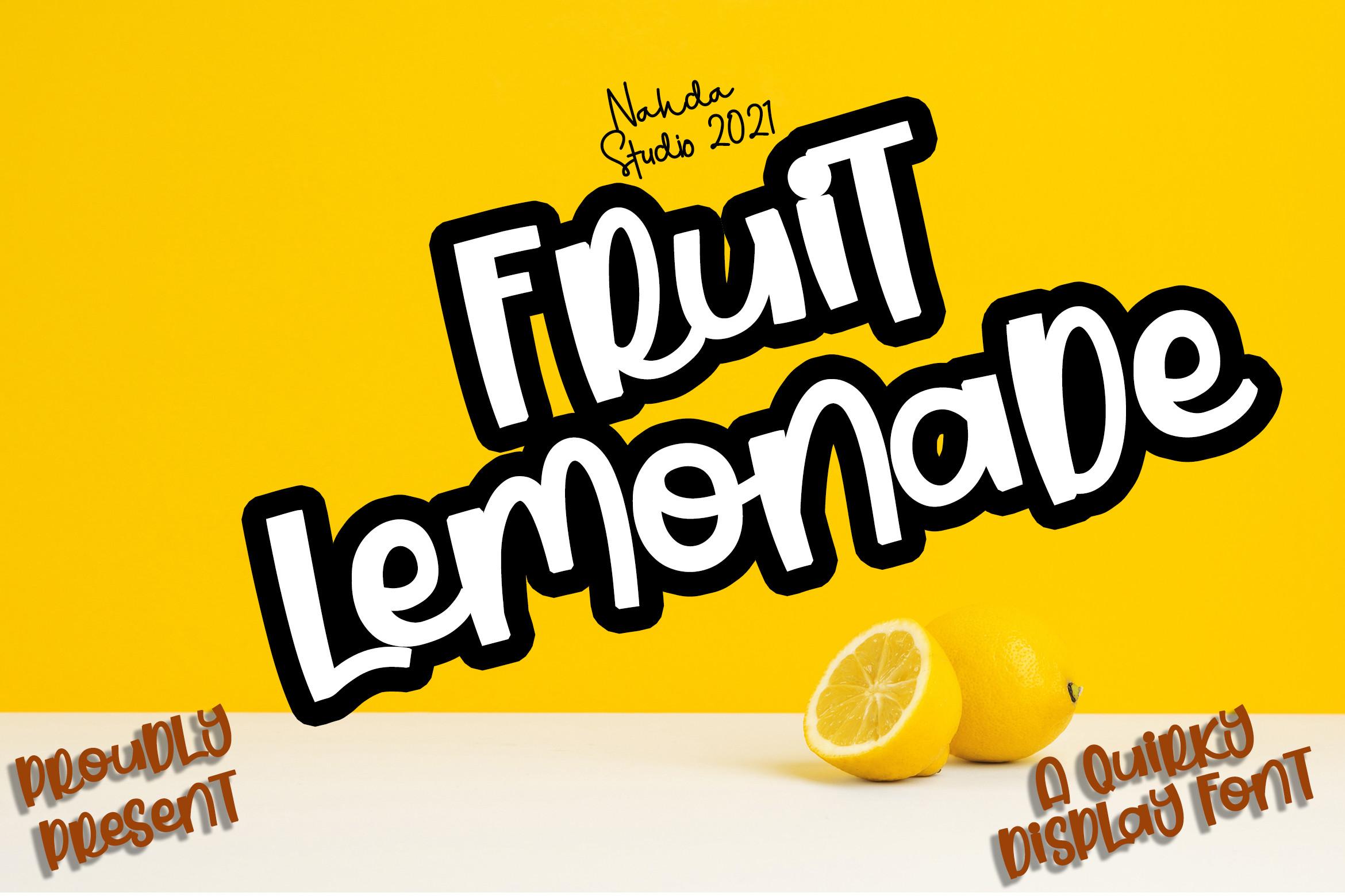 Fruit Lemonade Font
