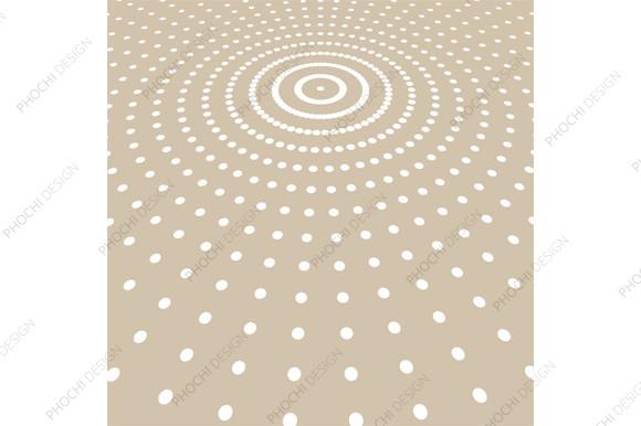 Abstract White Dots Pattern Radius