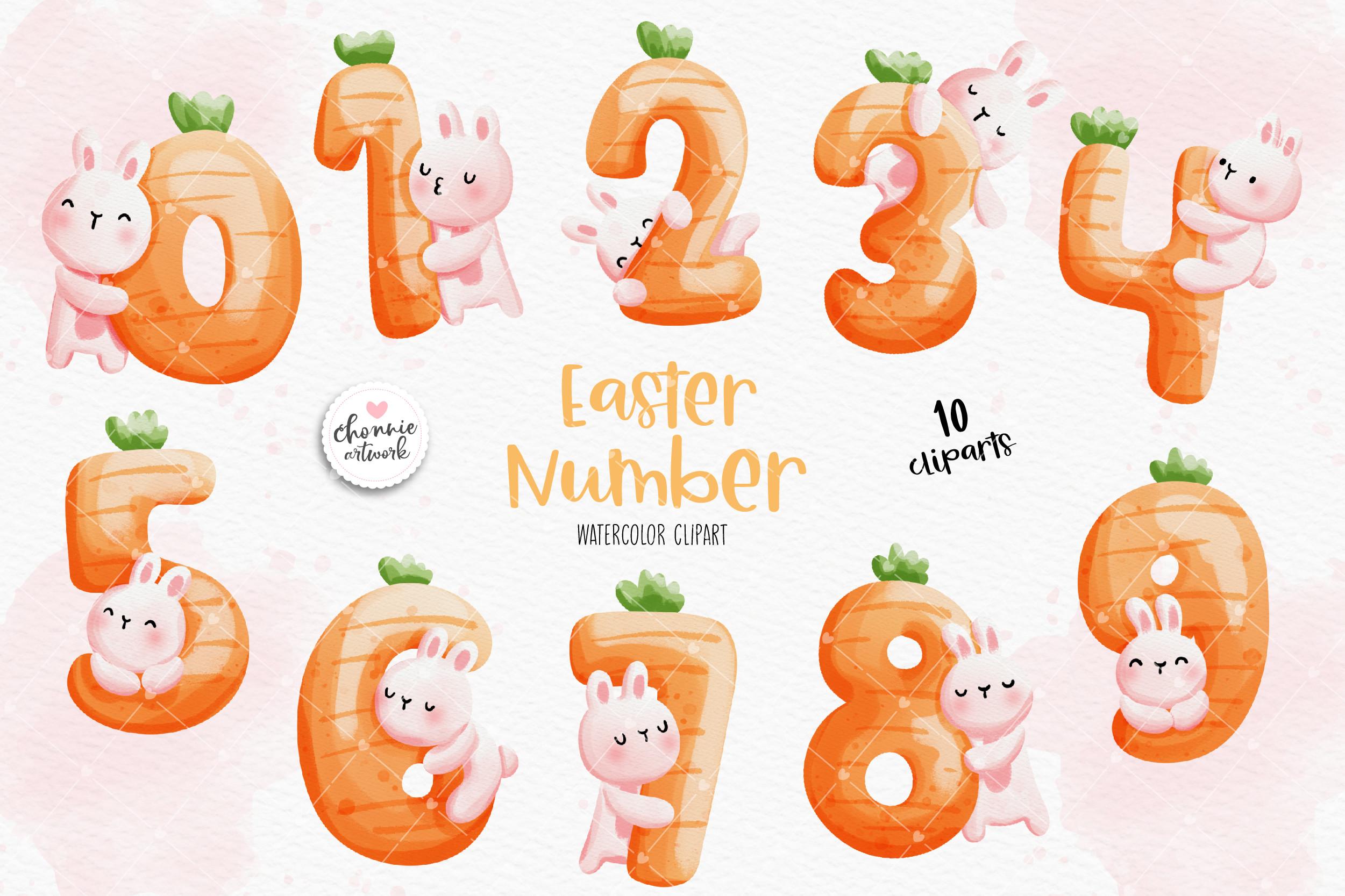 Easter Rabbit Numbers, Birtday Numbers