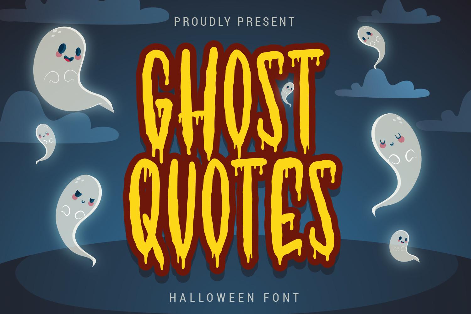 Ghost Quotes Font