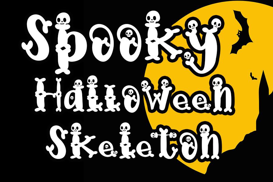 Spooky Halloween Skull Font