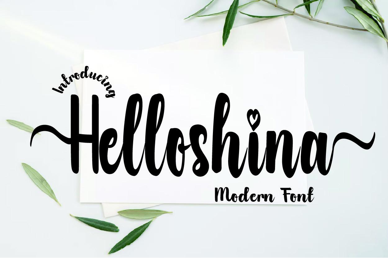 Helloshina Font