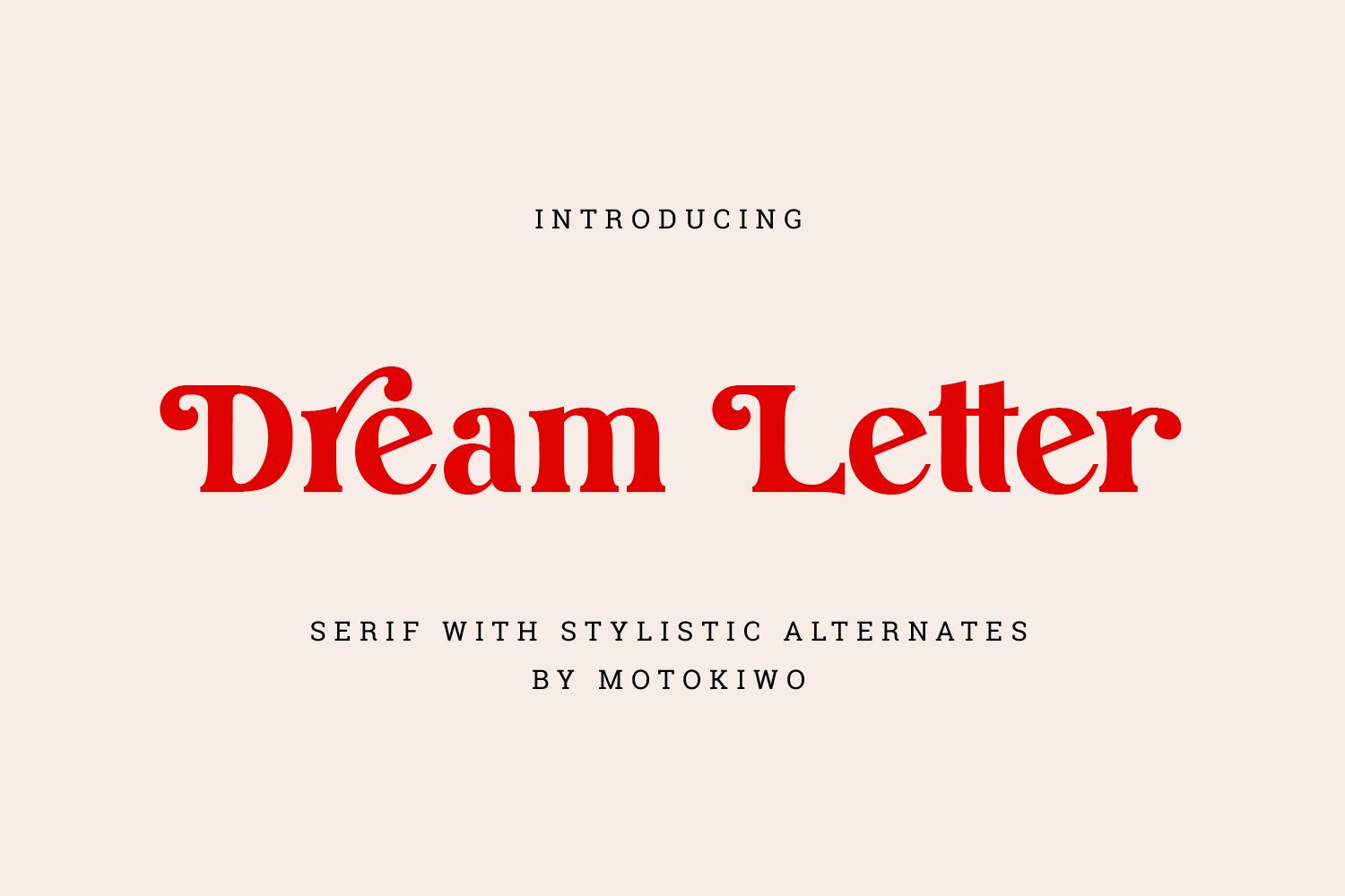 Dream Letter Font