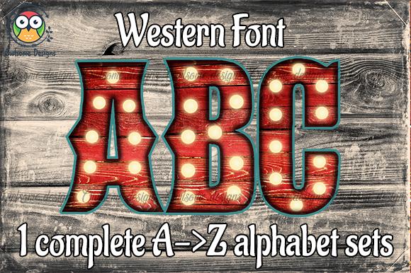 Wooden Western Alphabet Bundle