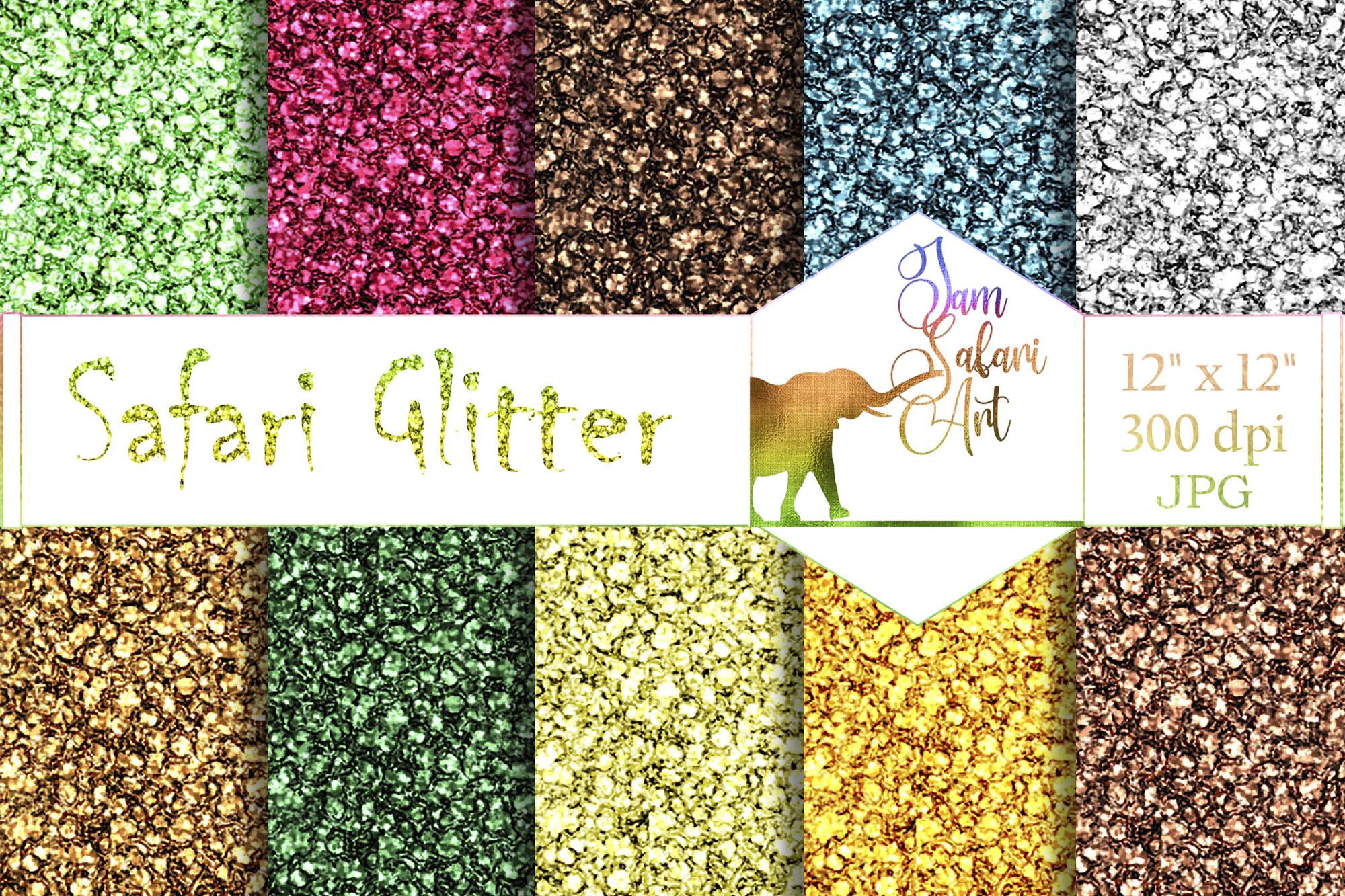 Safari Glitter Digital Papers