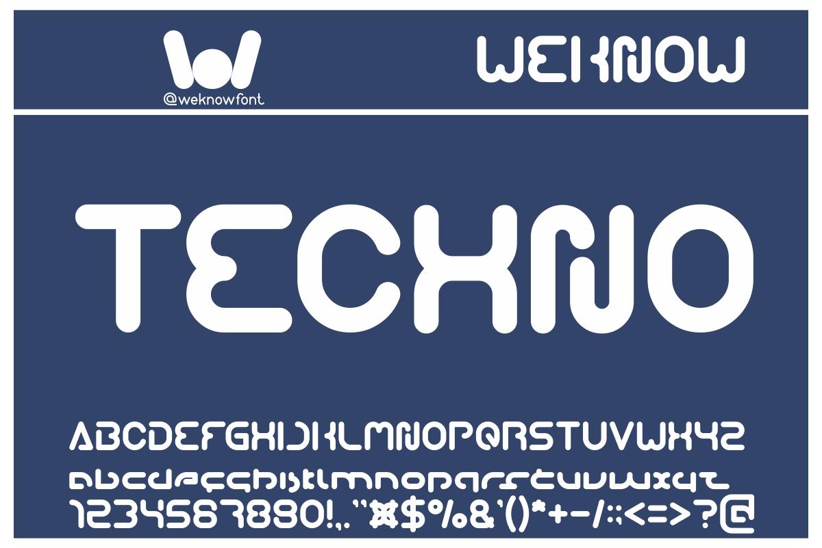 Techno Font