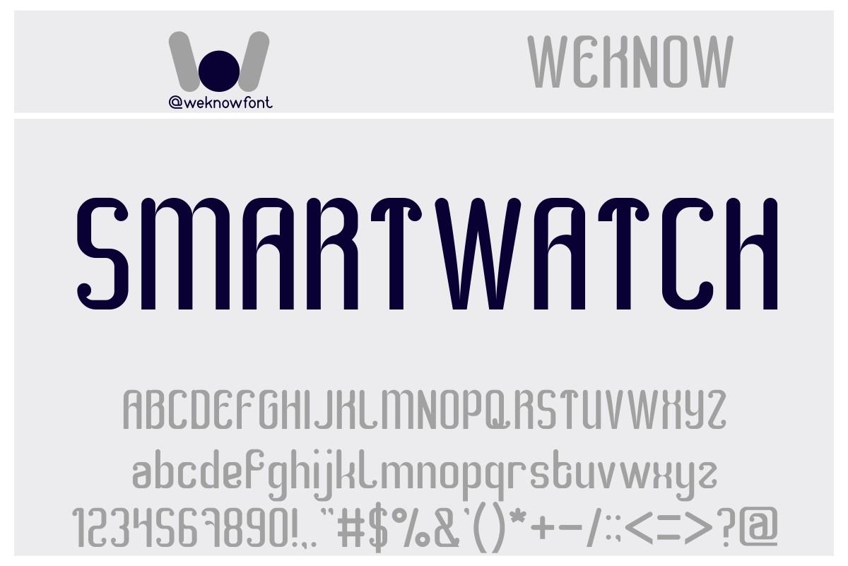 Smart Watch Font
