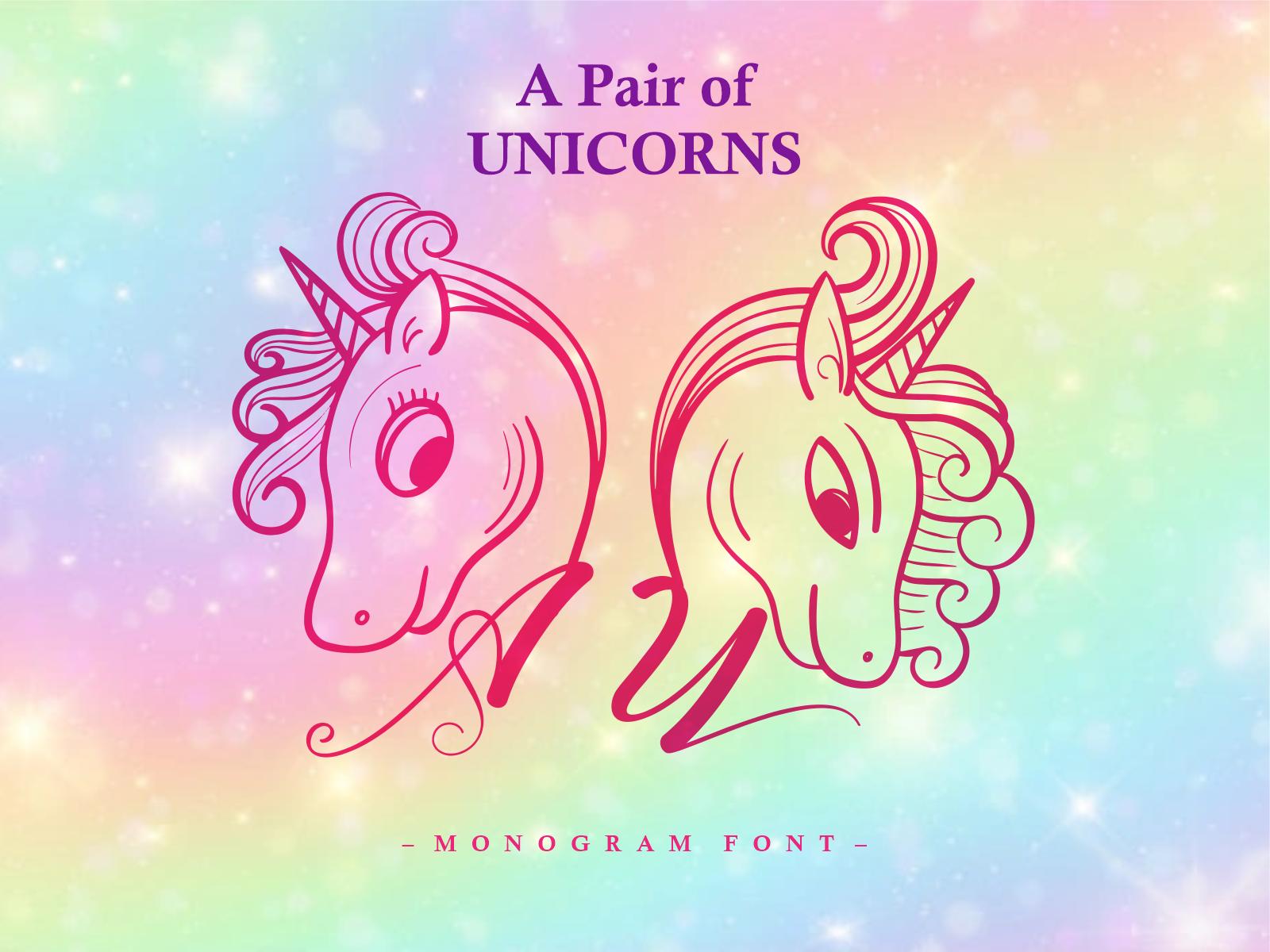 A Pair of Unicorns Font