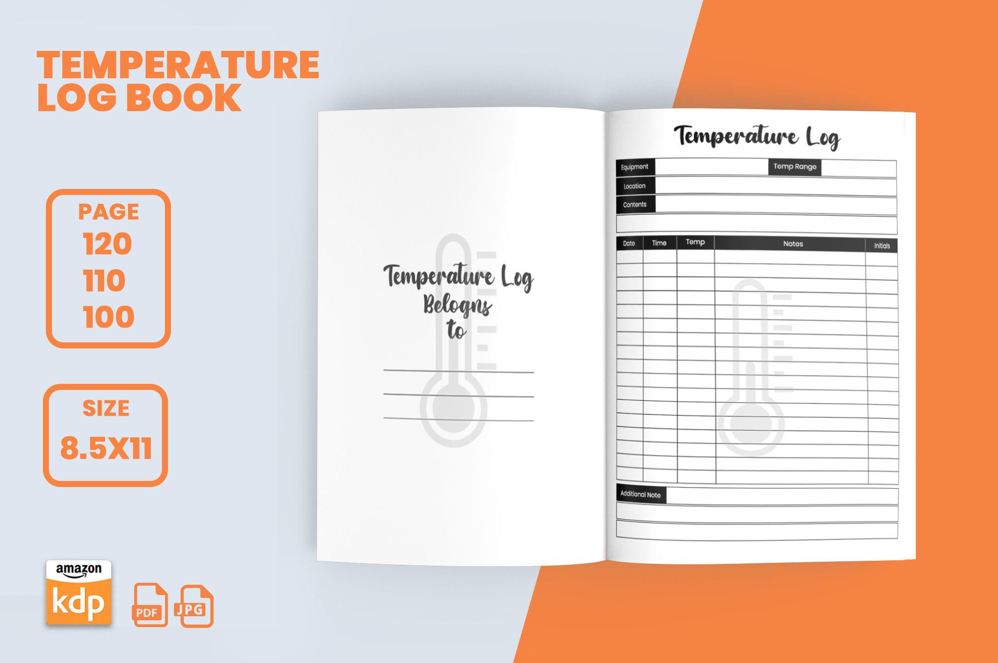 Temperature Log Book KDP Interior Design