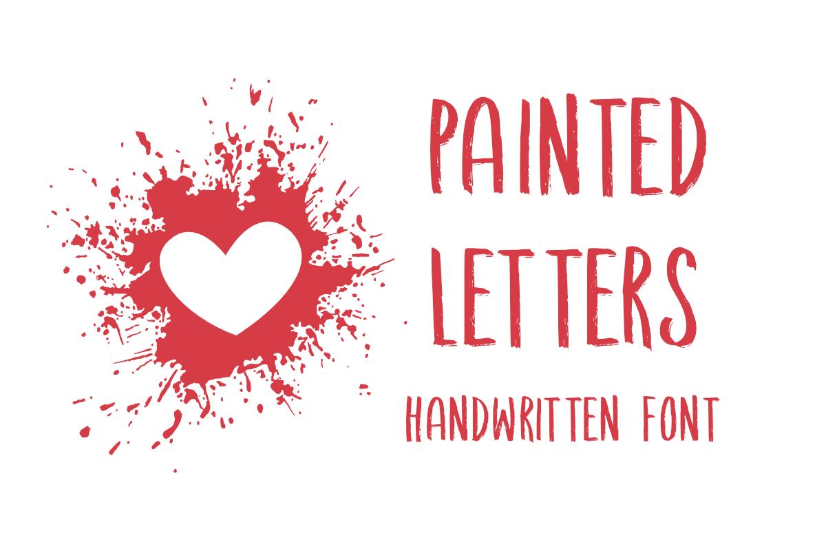 Painted Letters Font