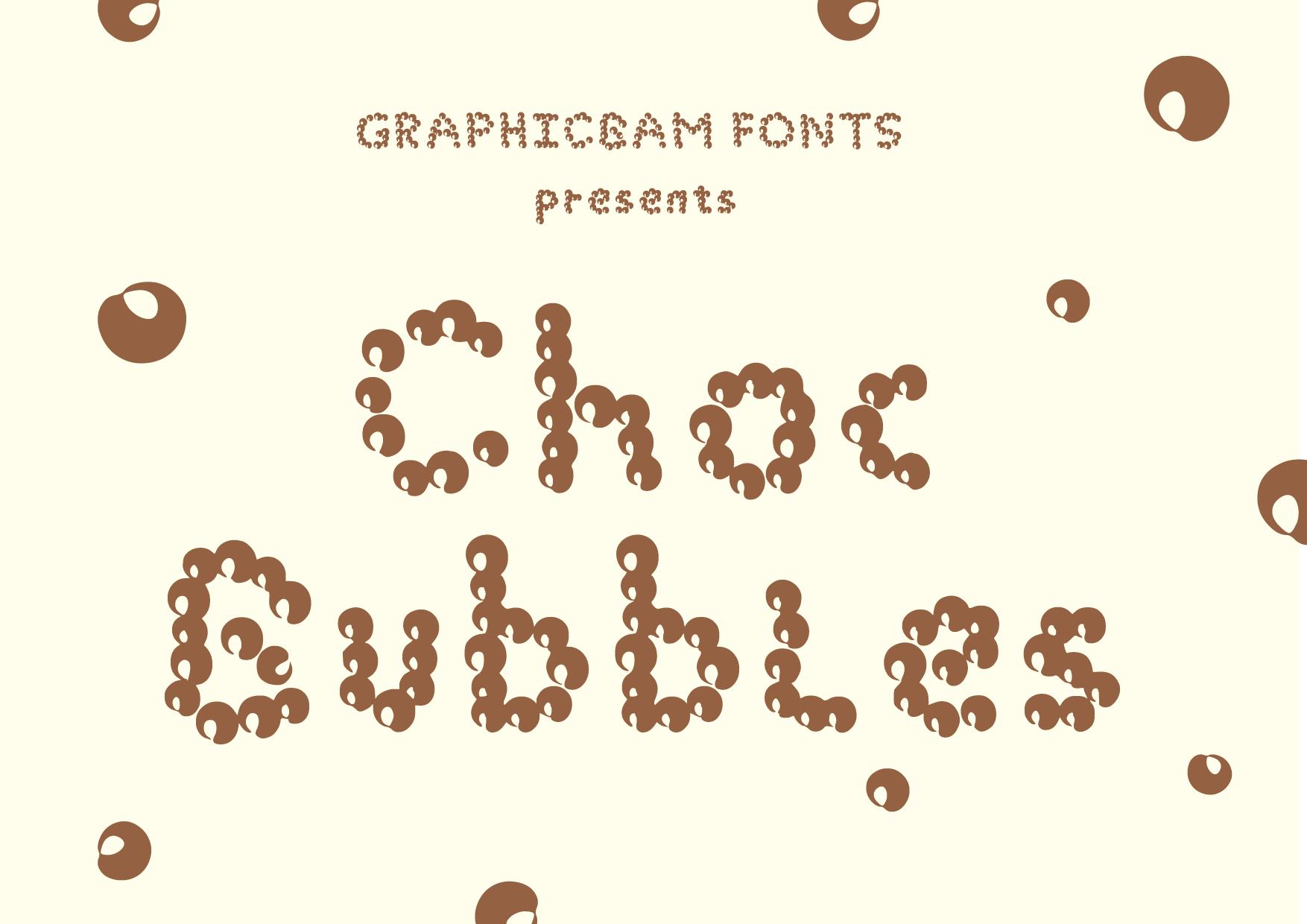 Choc Bubbles Font