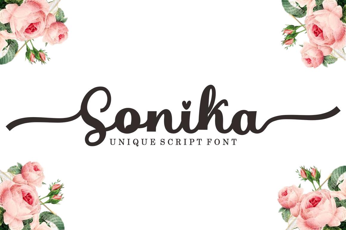 Sonika Script Font