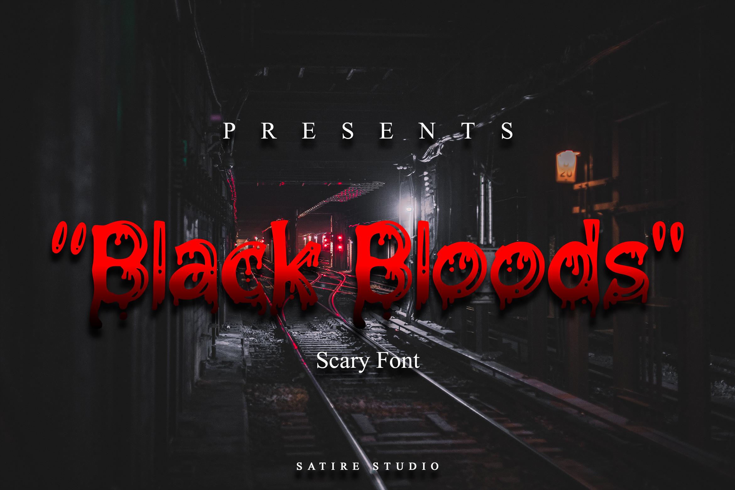 Black Bloods Font