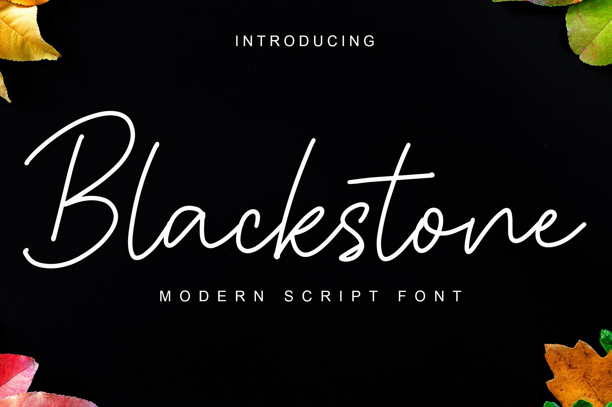 Blackstone Font