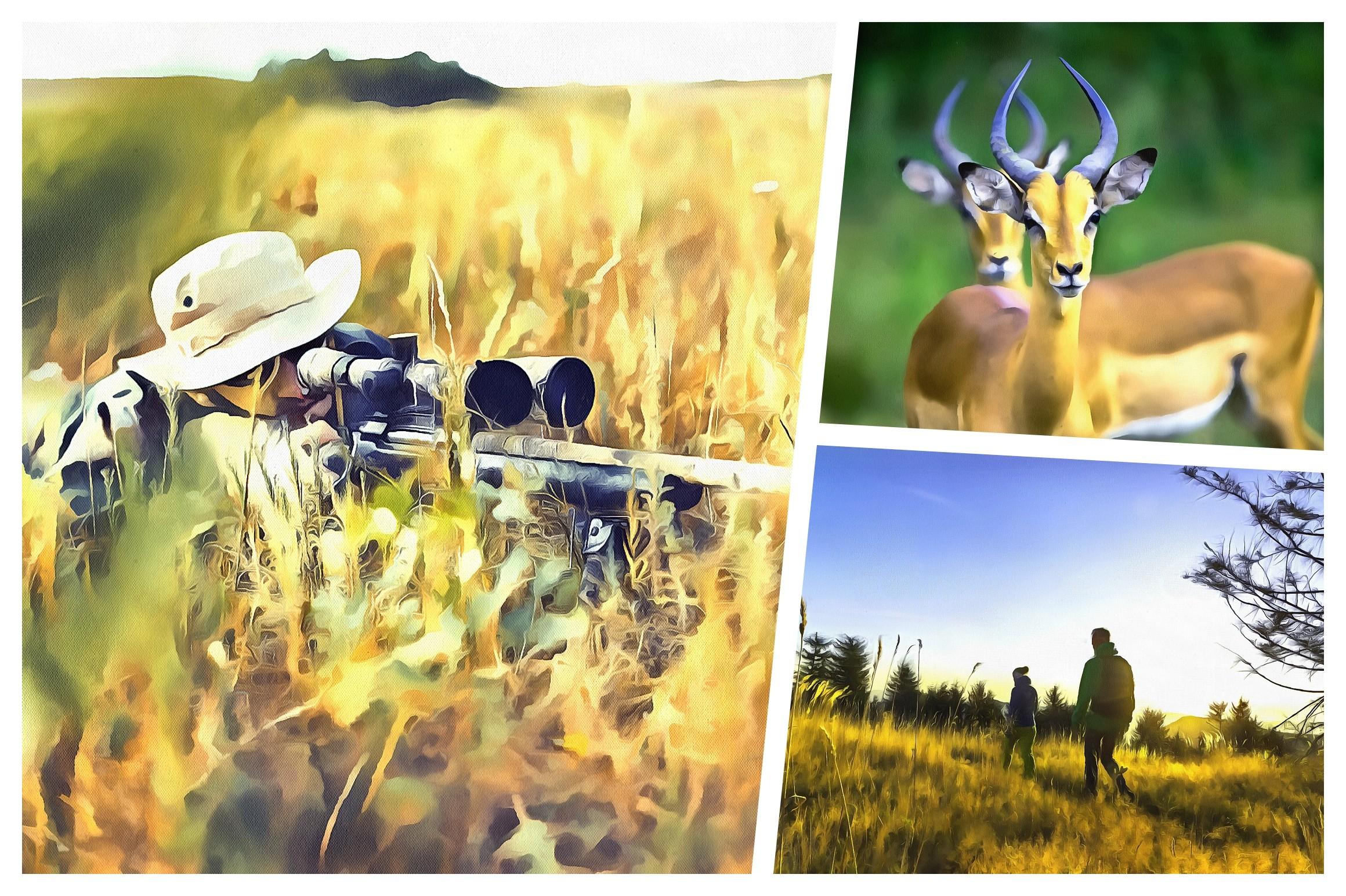 -Hunting Watercolor Sublimation