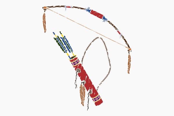 Brushed Native American Archery Tools