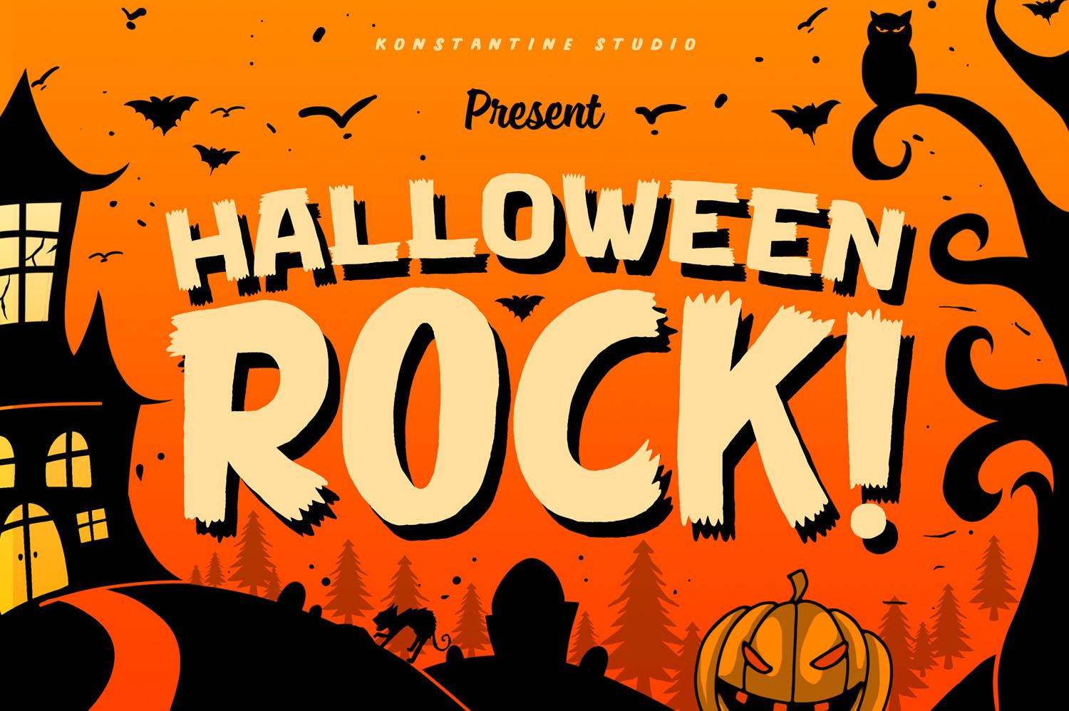 Halloween Rock Font