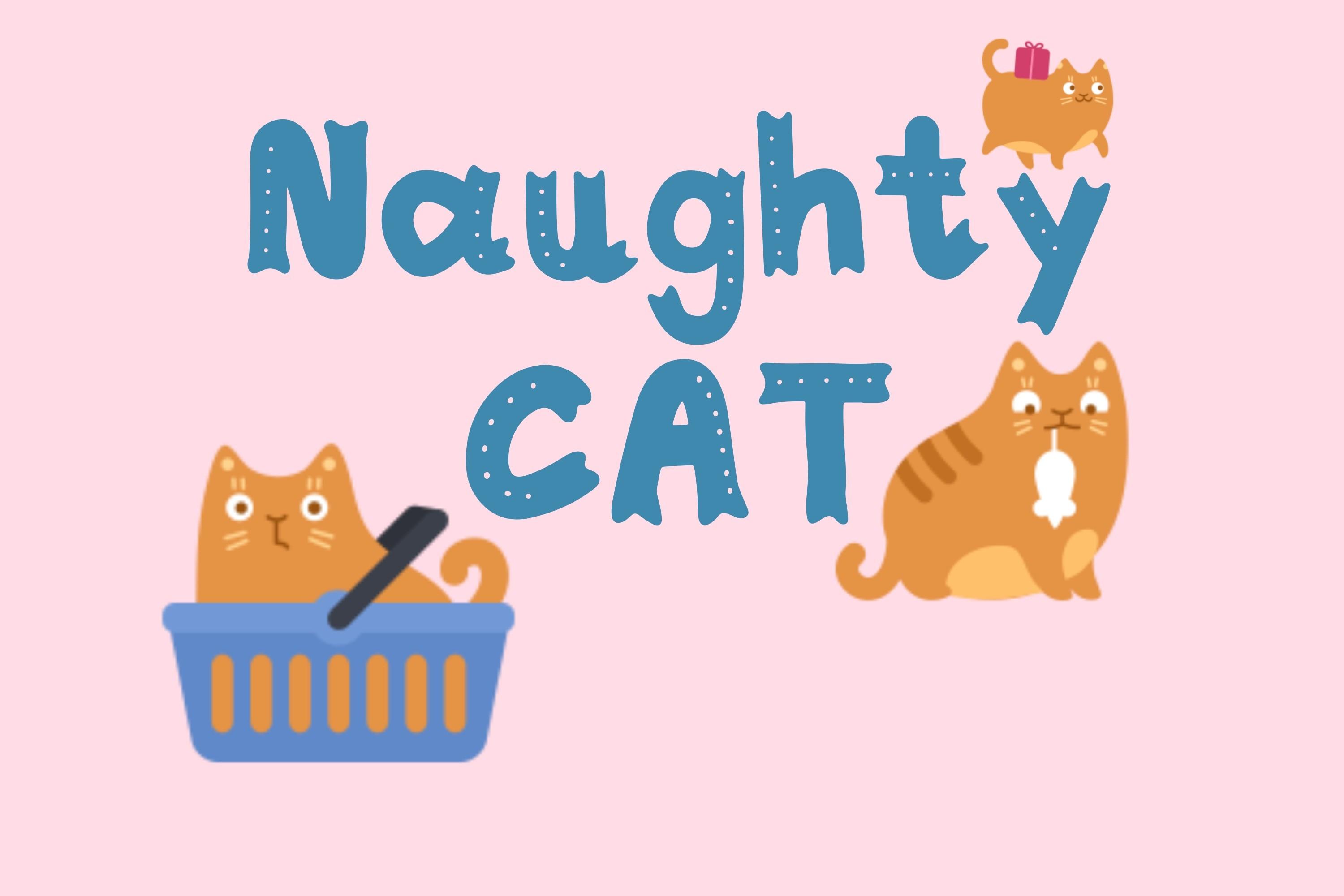 Naughty Cat Font