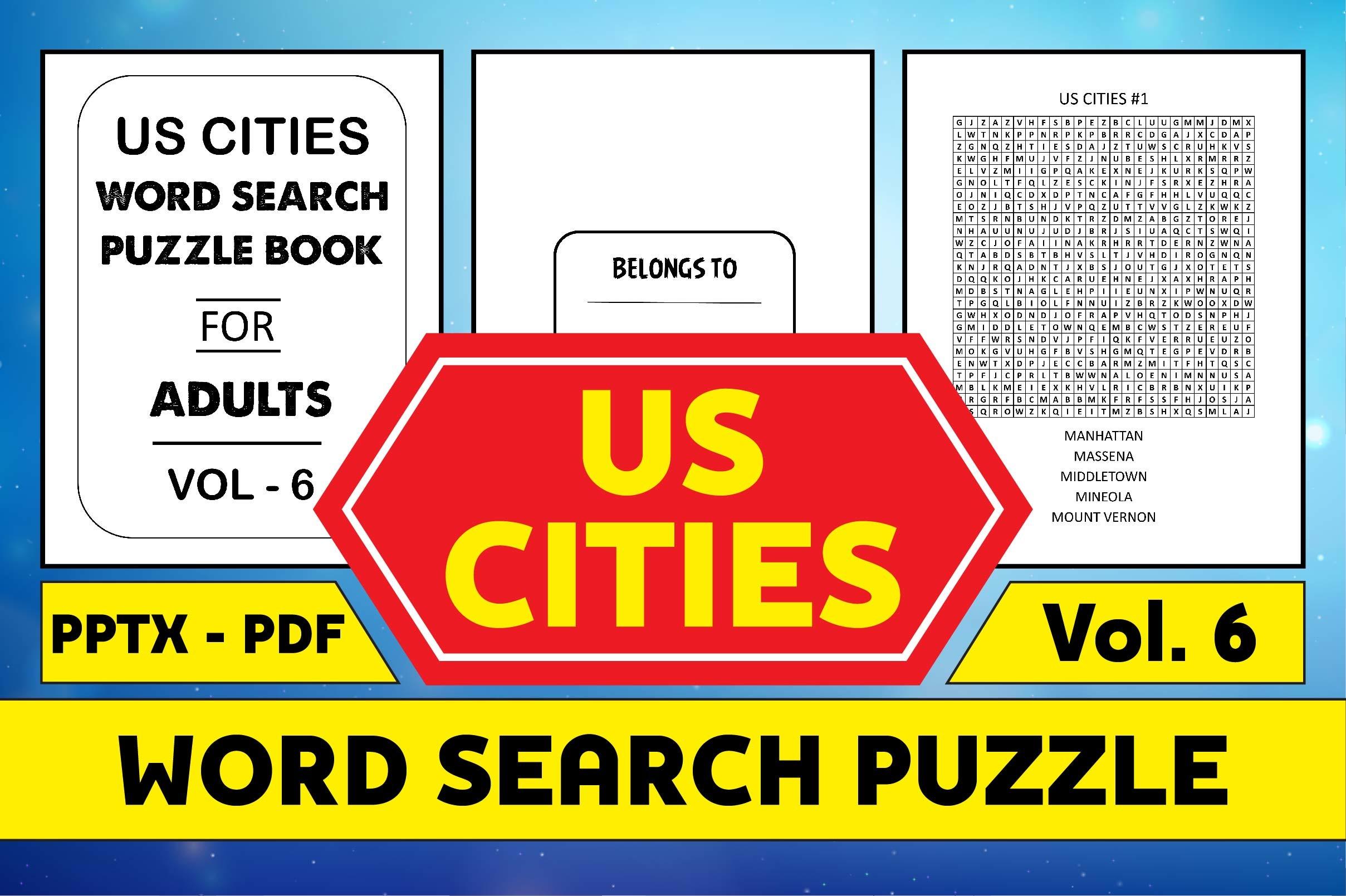 US Cities Word Search Puzzle Interior 6