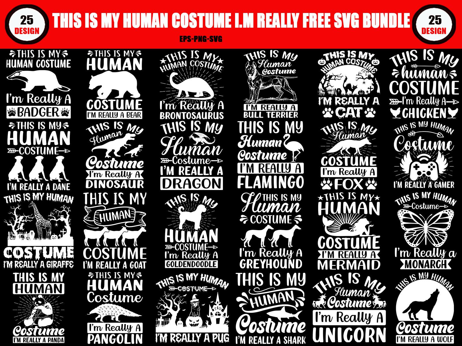 This is My Human Free SVG T Shirt Bundle