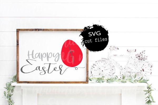 Happy Easter SVG, Easter Sign SVG