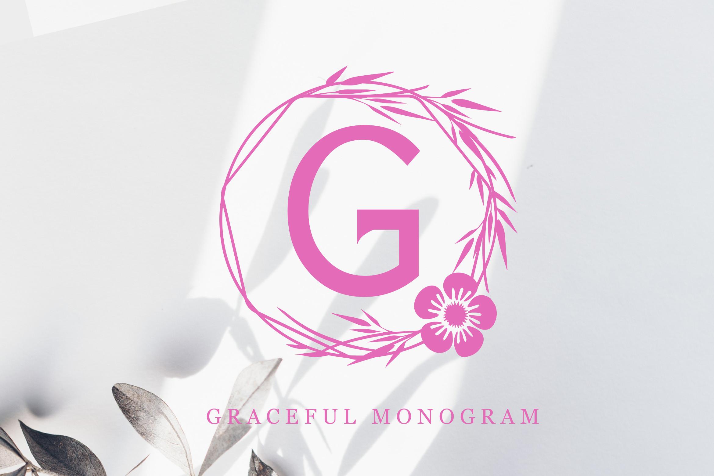 Graceful Monogram Font