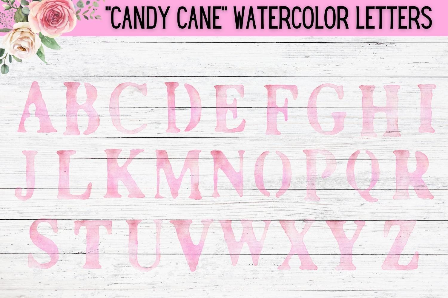 Pink Watercolor Letters