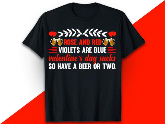 Rose and Red Violets Valentine T Shirt