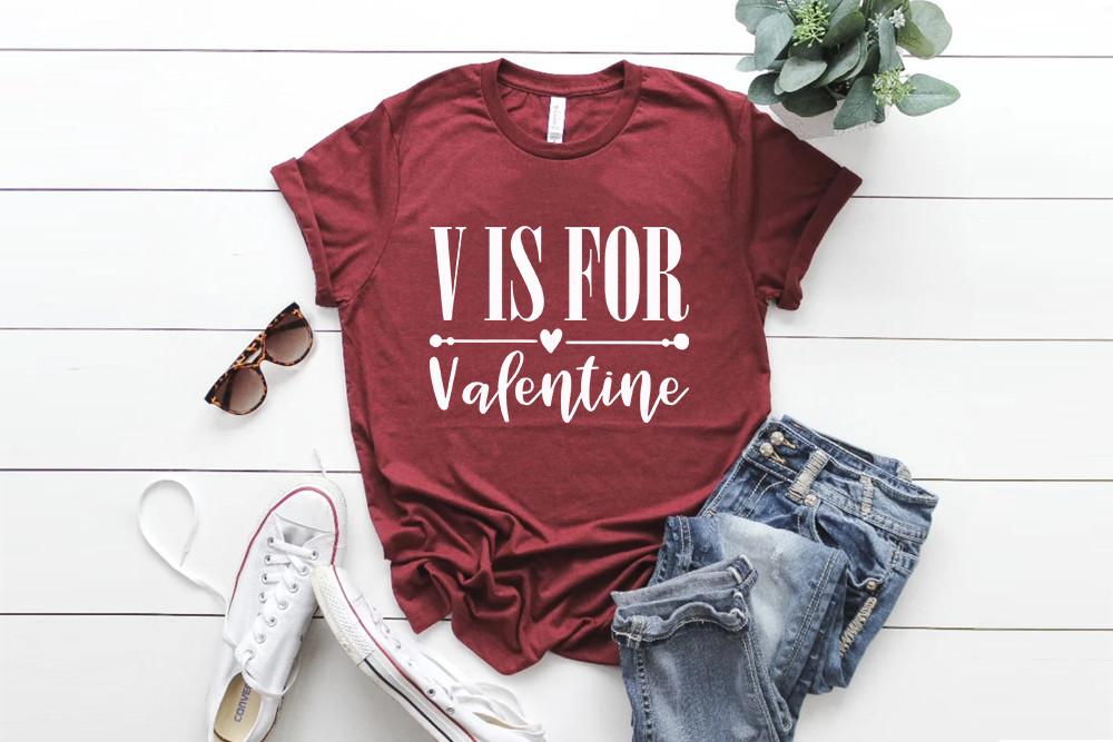 Valentine’s Day Svg Design, V is for Val