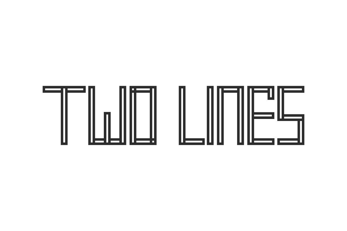 Two Lines Font