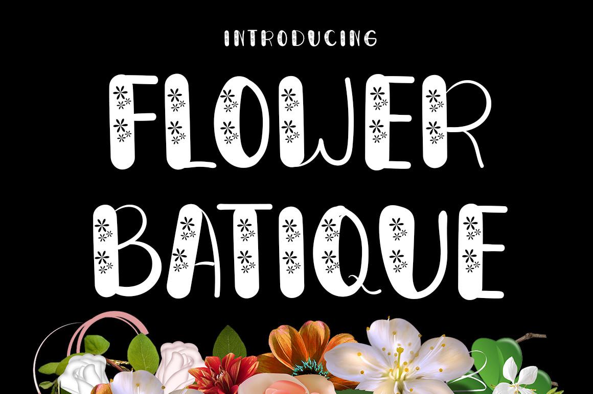 Flower Batique Font