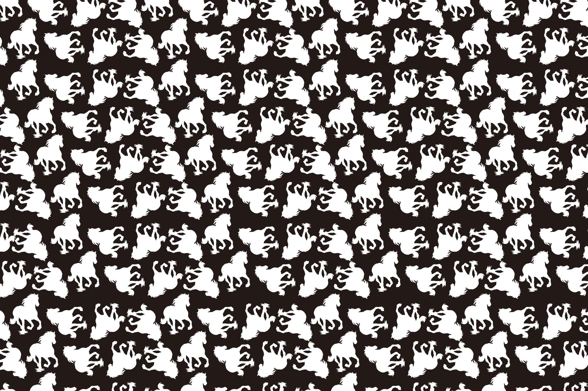 Horse Silhouette Pattern