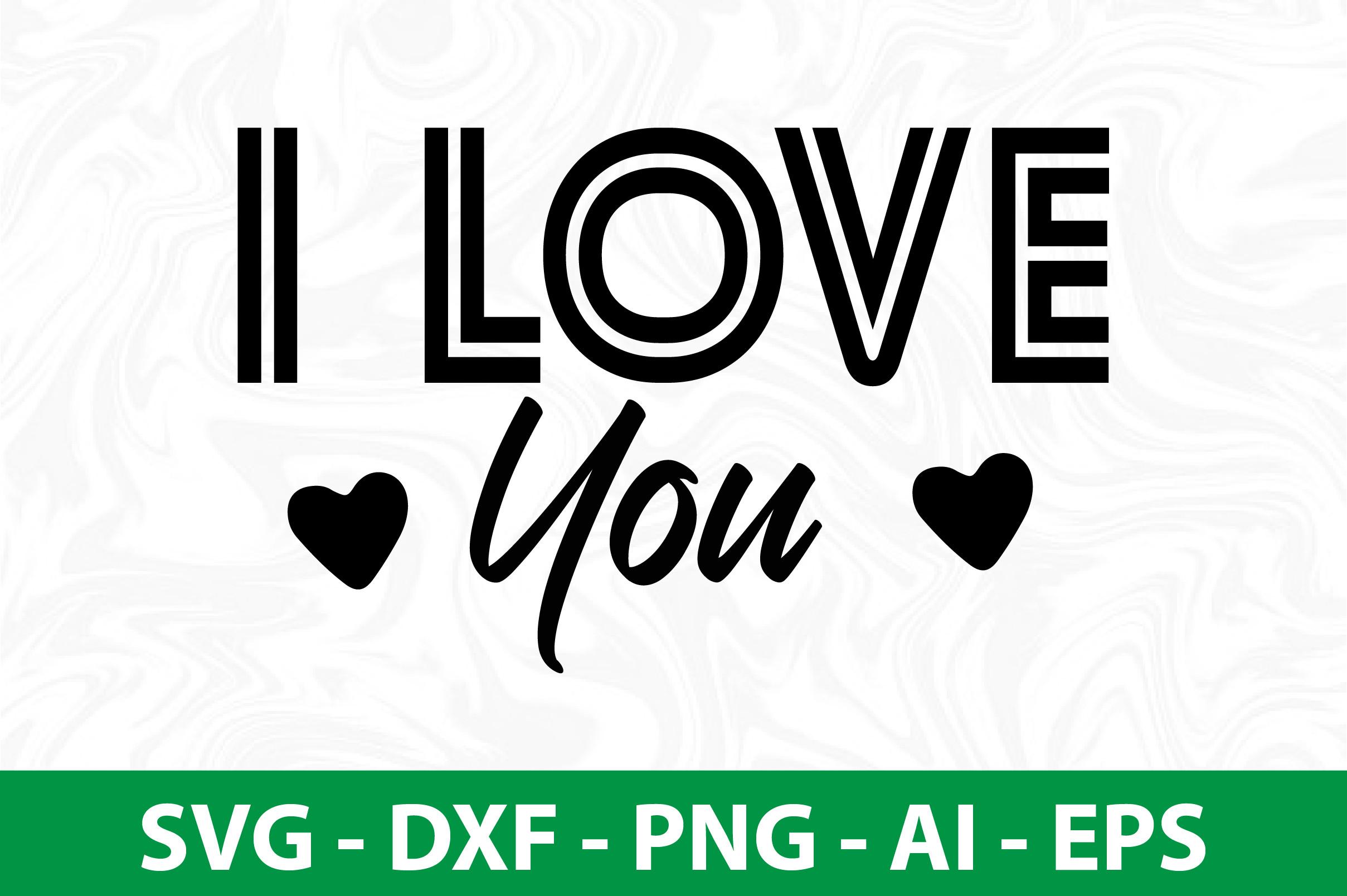 I Love You SVG