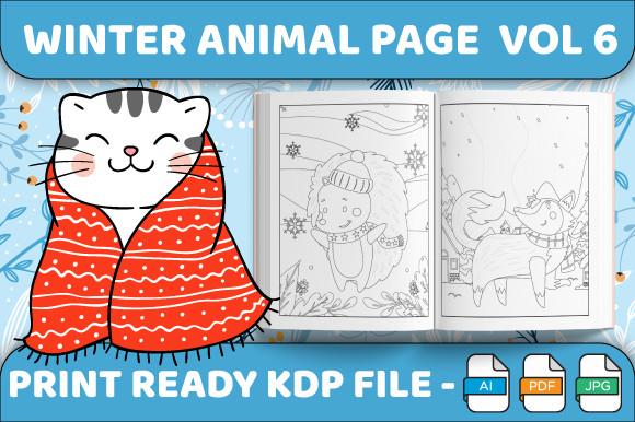 Winter Animal Coloring Pages Vol 6