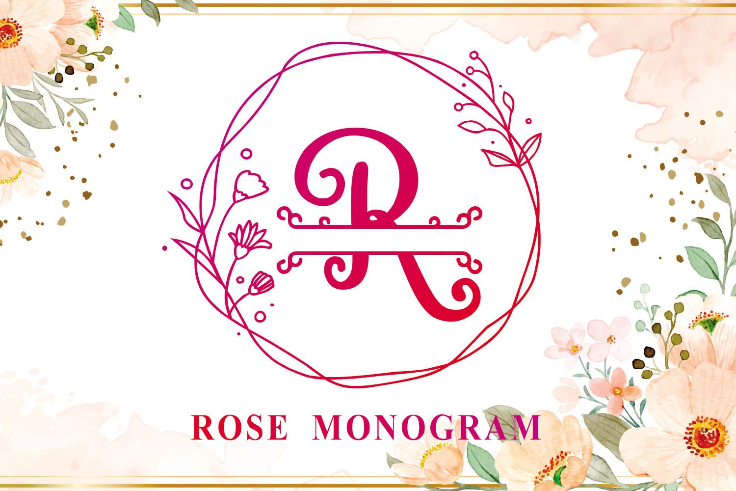 Rose Monogram Font