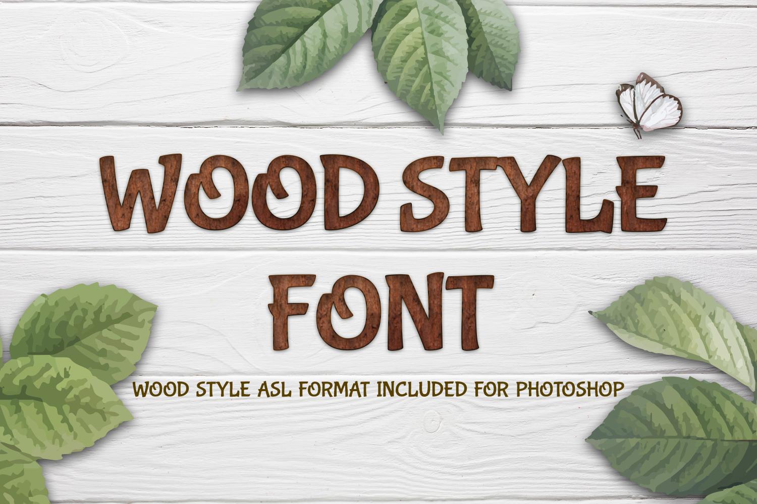Wood Style Font