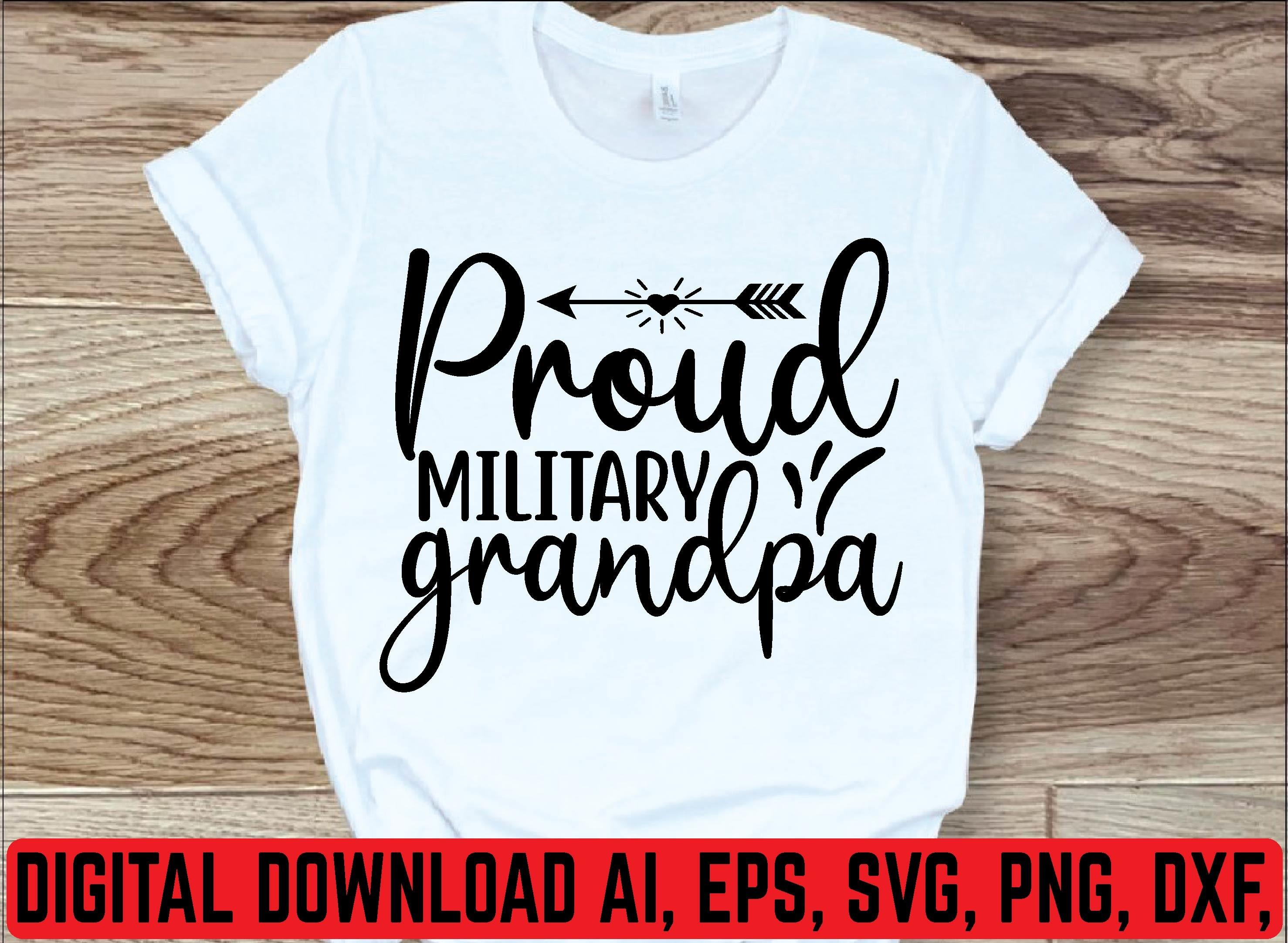 Proud Military Grandpa Svg