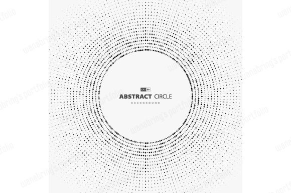 Abstract Circles Dot Pattern Design of R