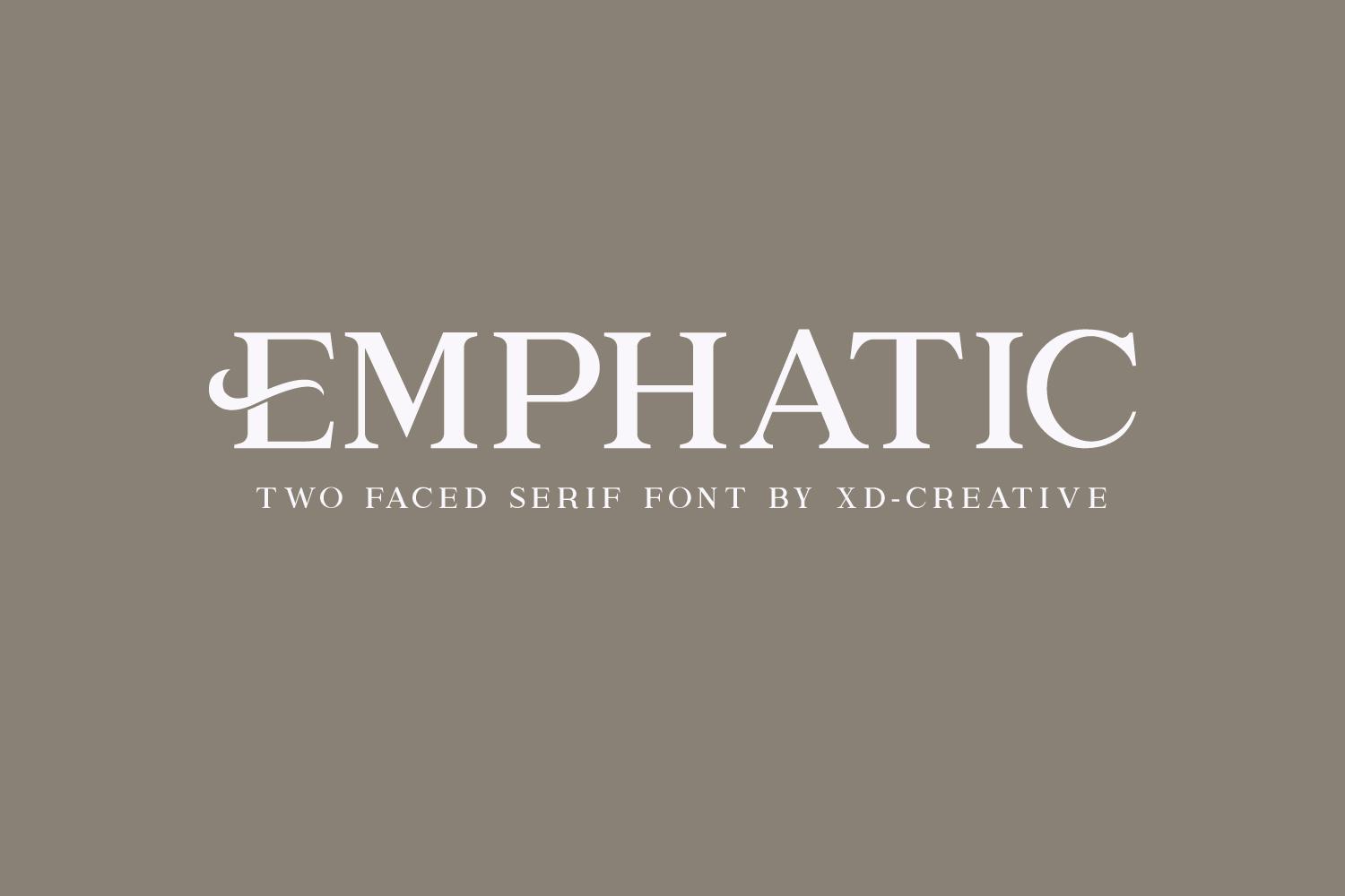 Emphatic Font