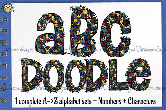 Autism Doodle Font Bundle