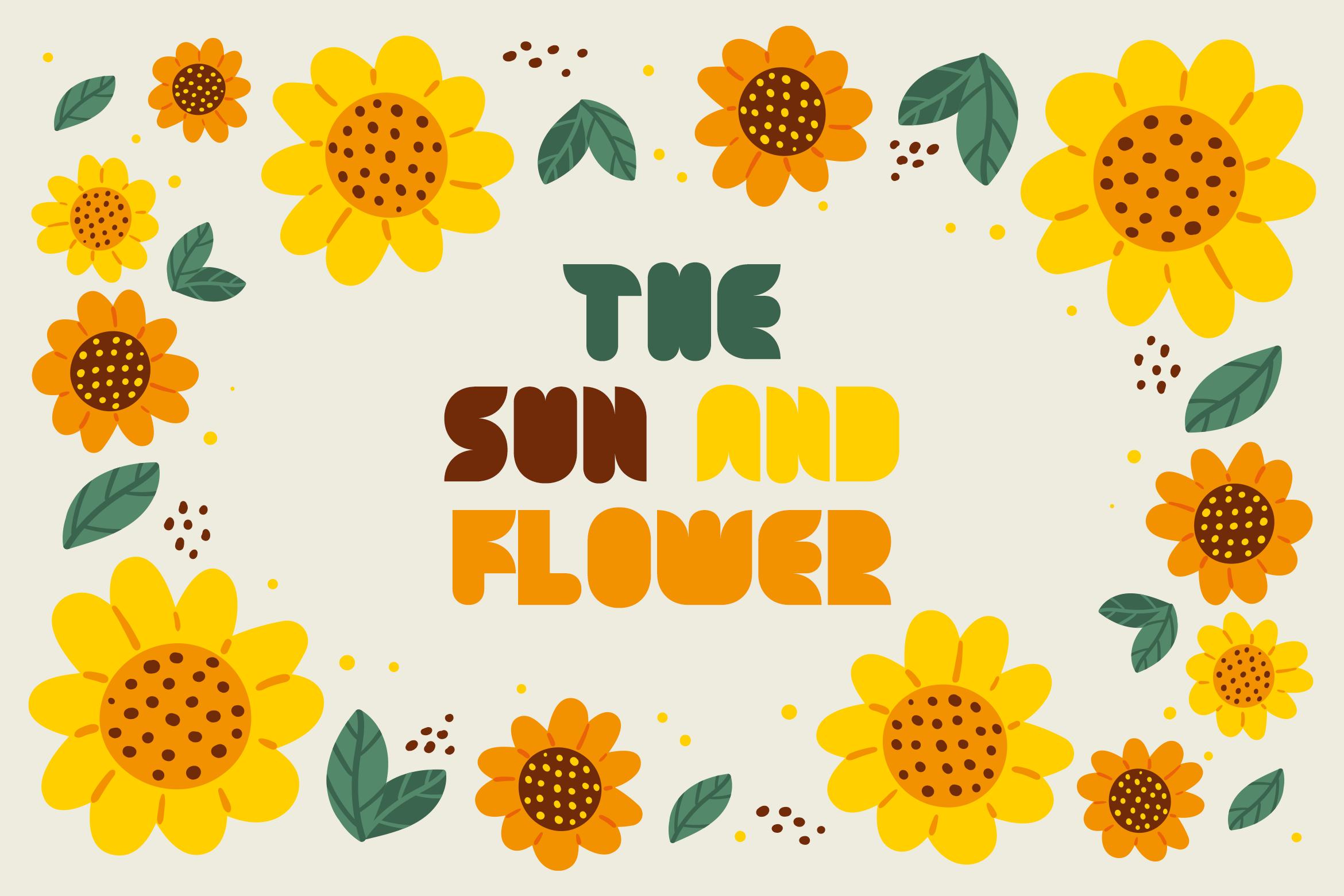 The Sun and Flower Font