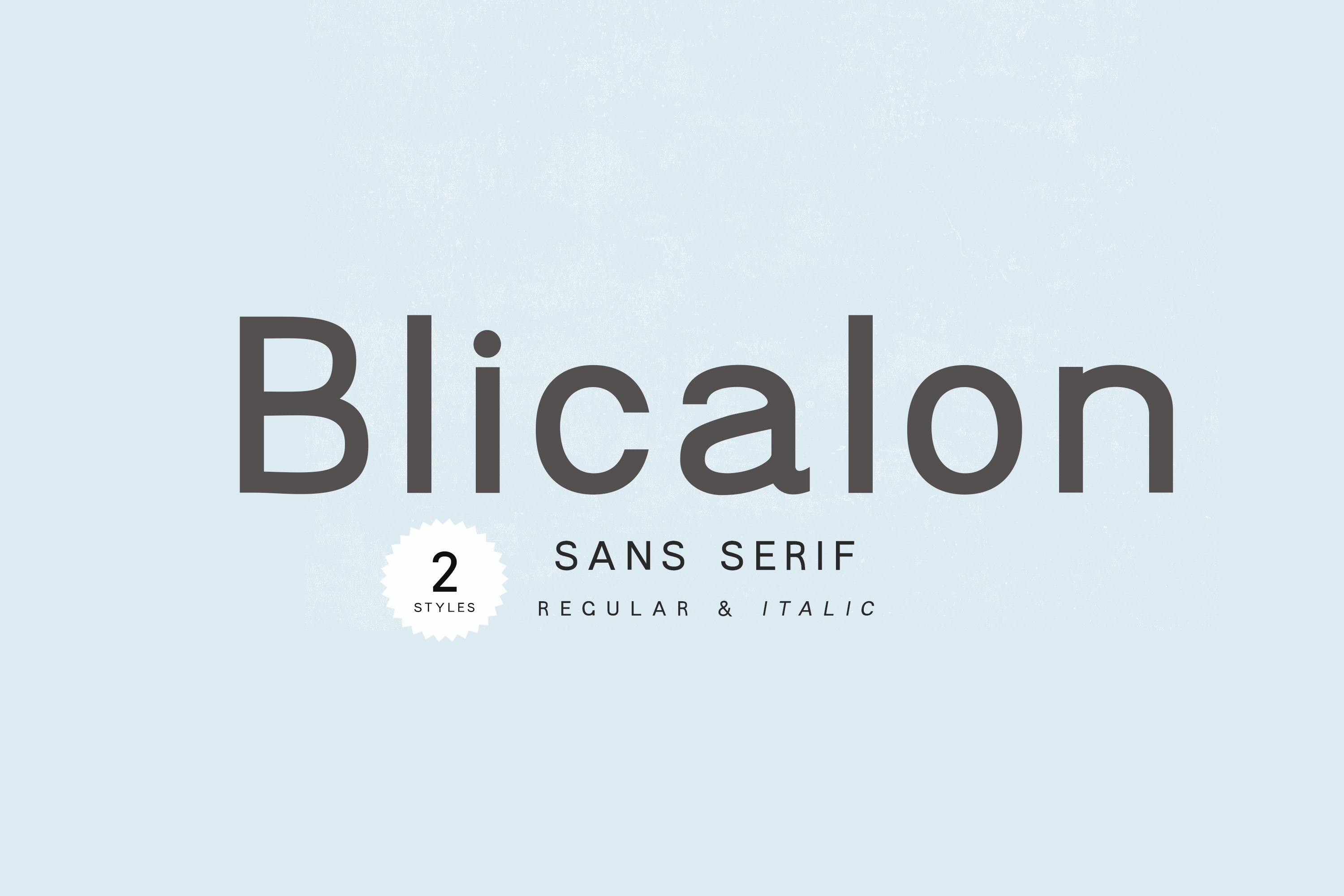 Blicalon Font